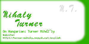 mihaly turner business card
